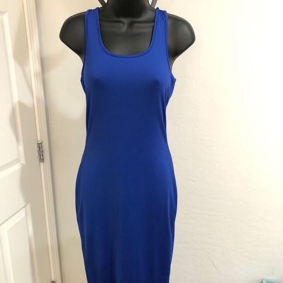 Deep Blue body con Midi - Picture 2 of 2